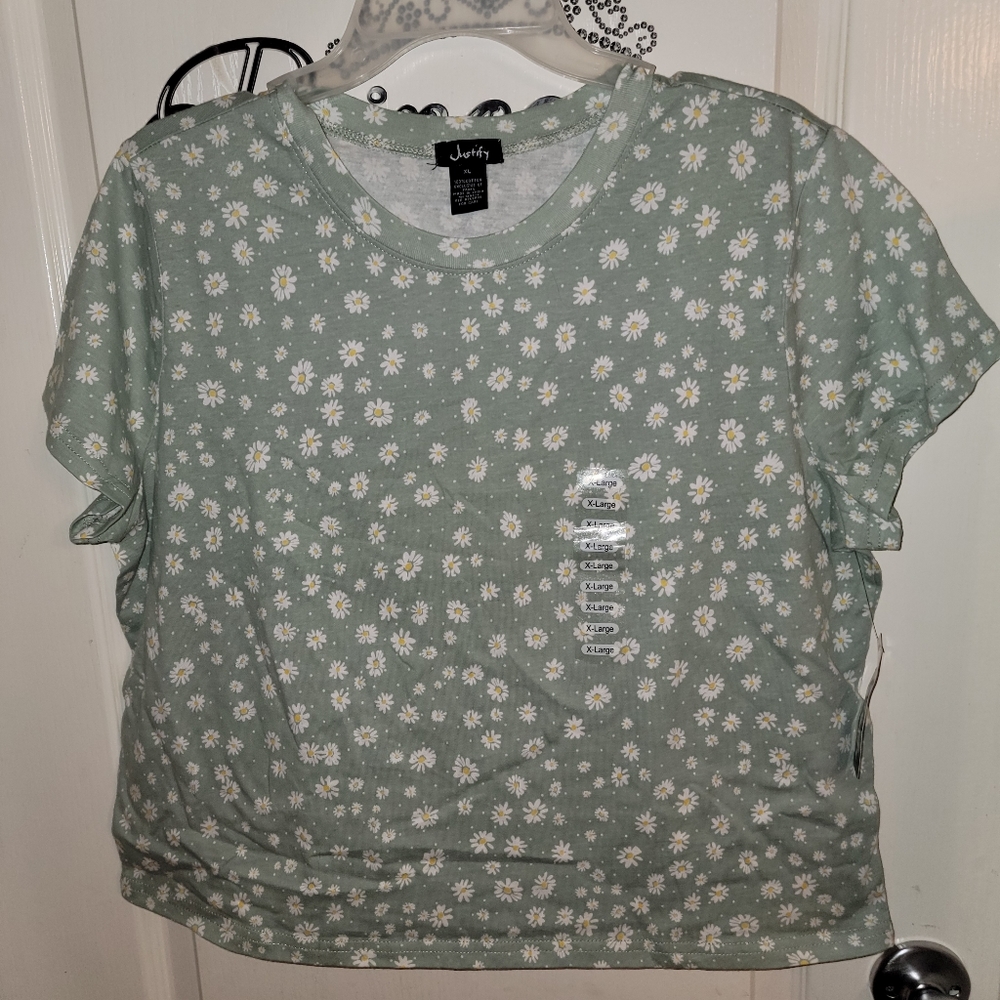 Boxy Cotton/Spanish Tee